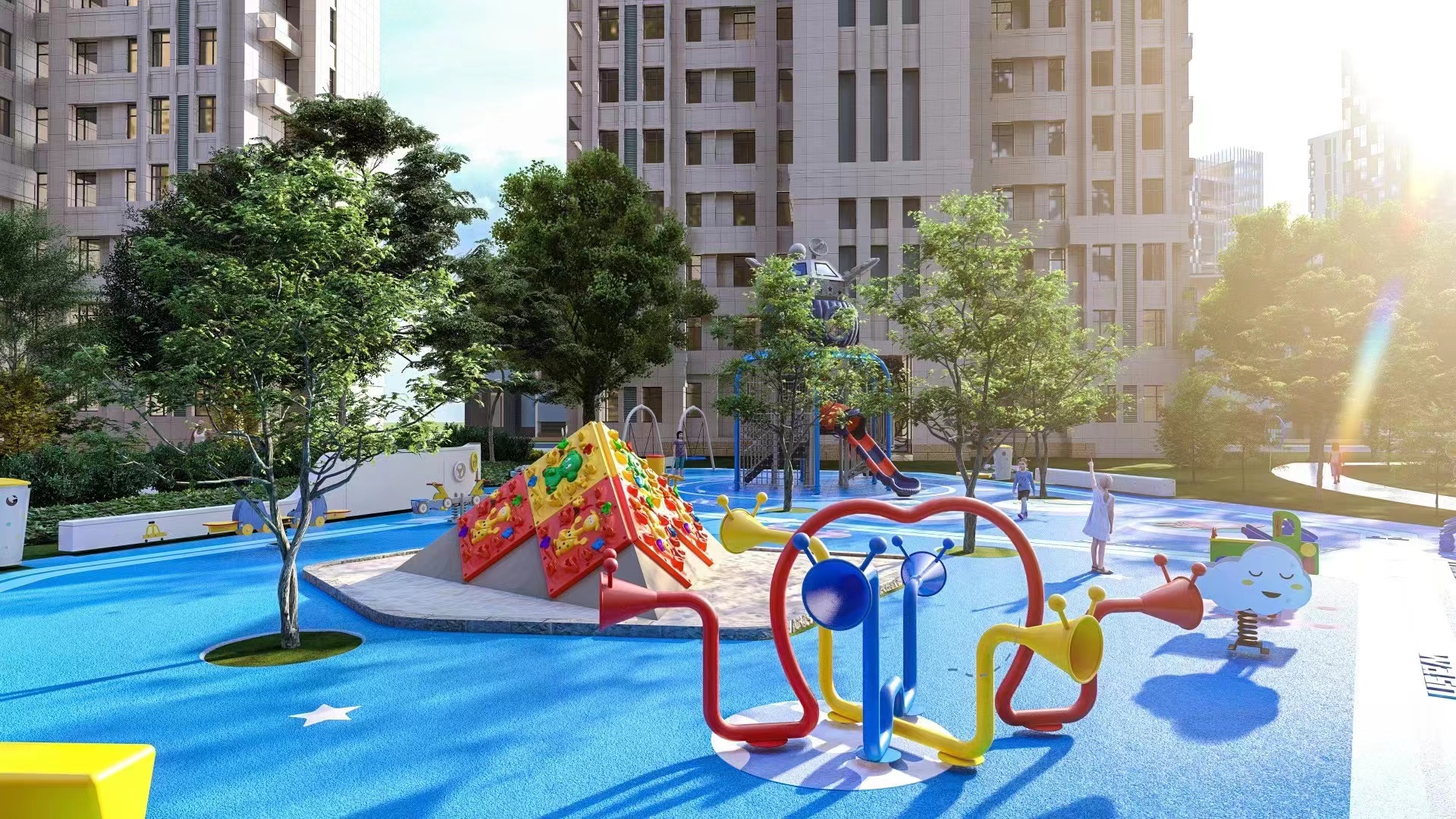 Commercial Plastic Outdoor Playground