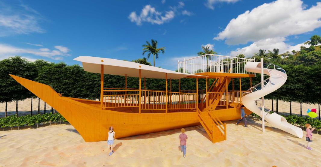 Commercial Plastic Outdoor Playground
