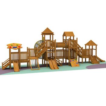 wooden outdoor playground