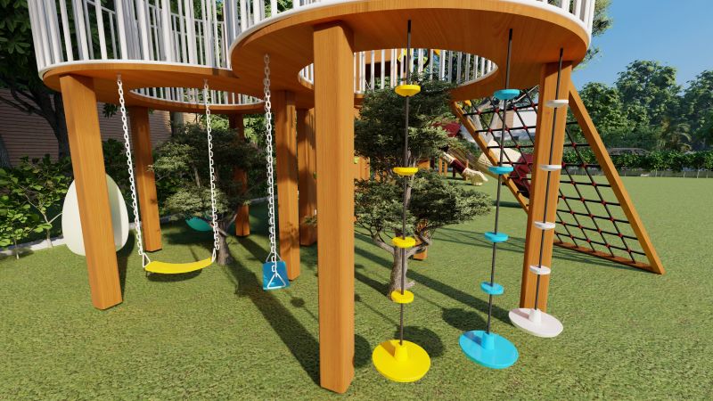 wooden outdoor playground sets