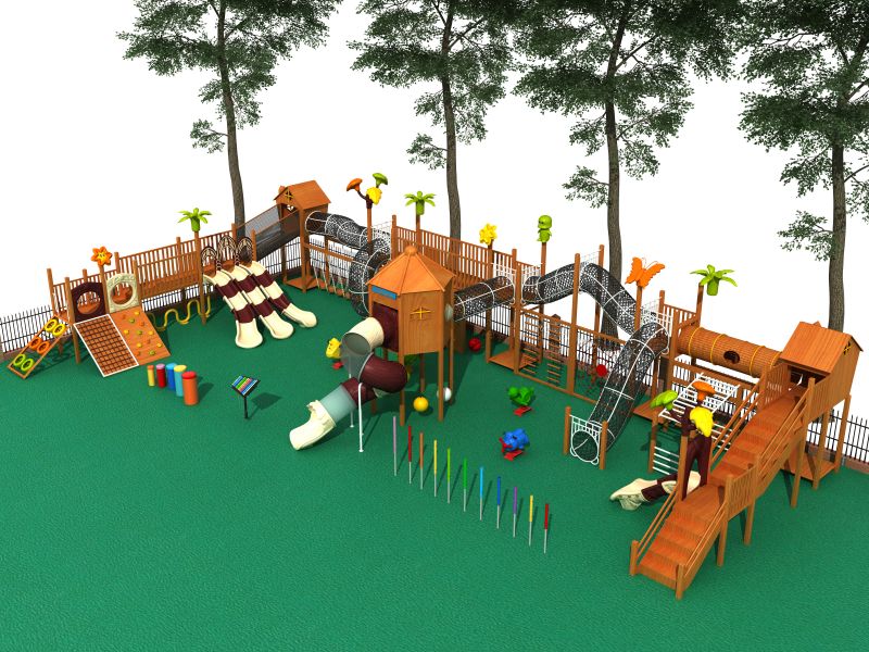 wooden outdoor playground sets