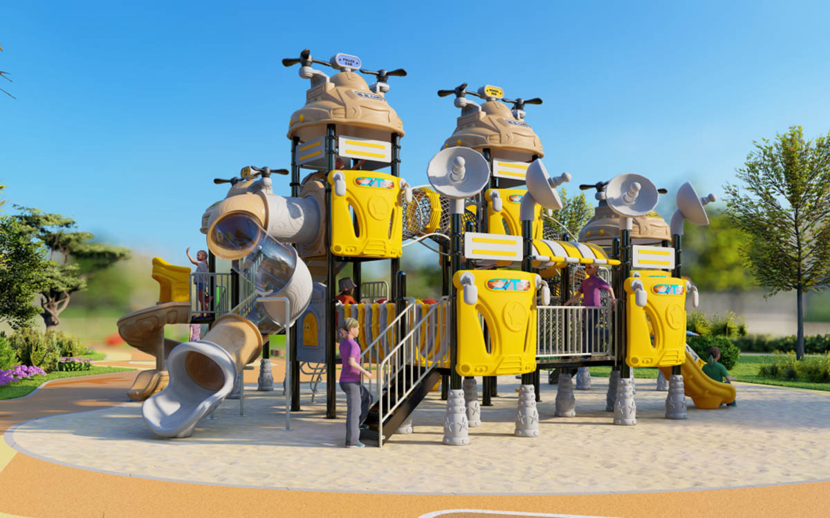 outdoor plastic playground set