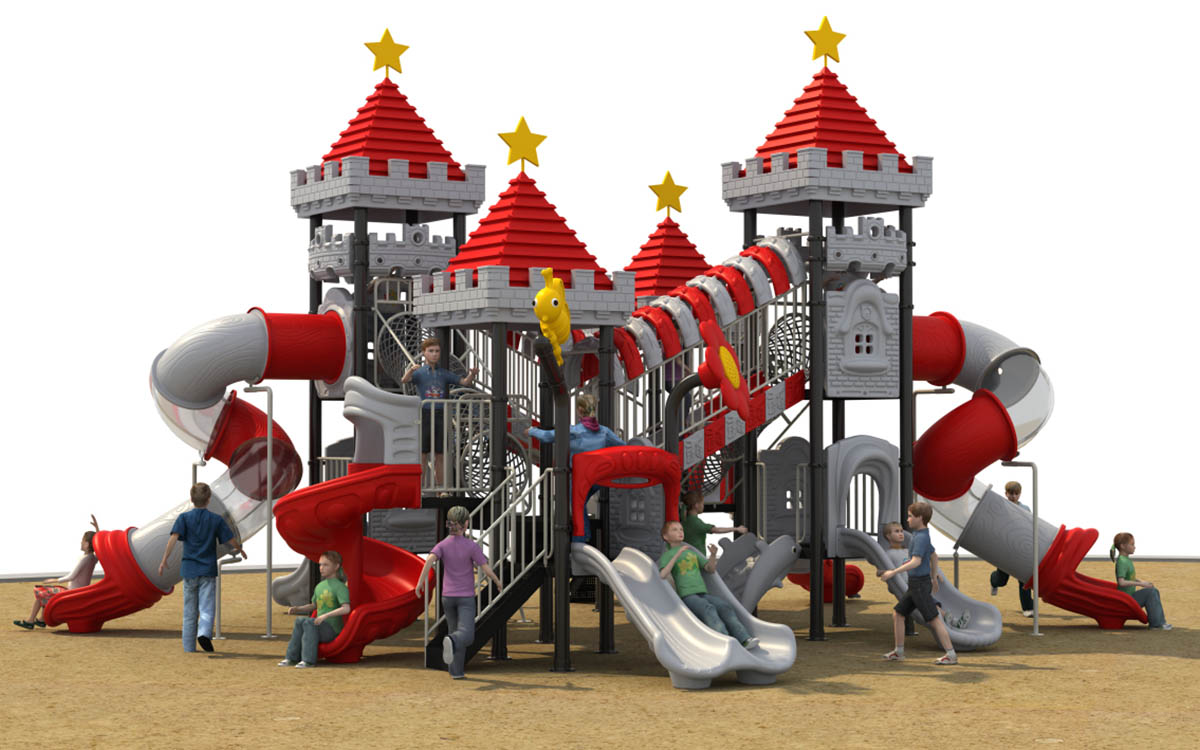outdoor plastic playground set