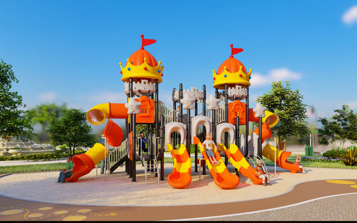 outdoor plastic playground set