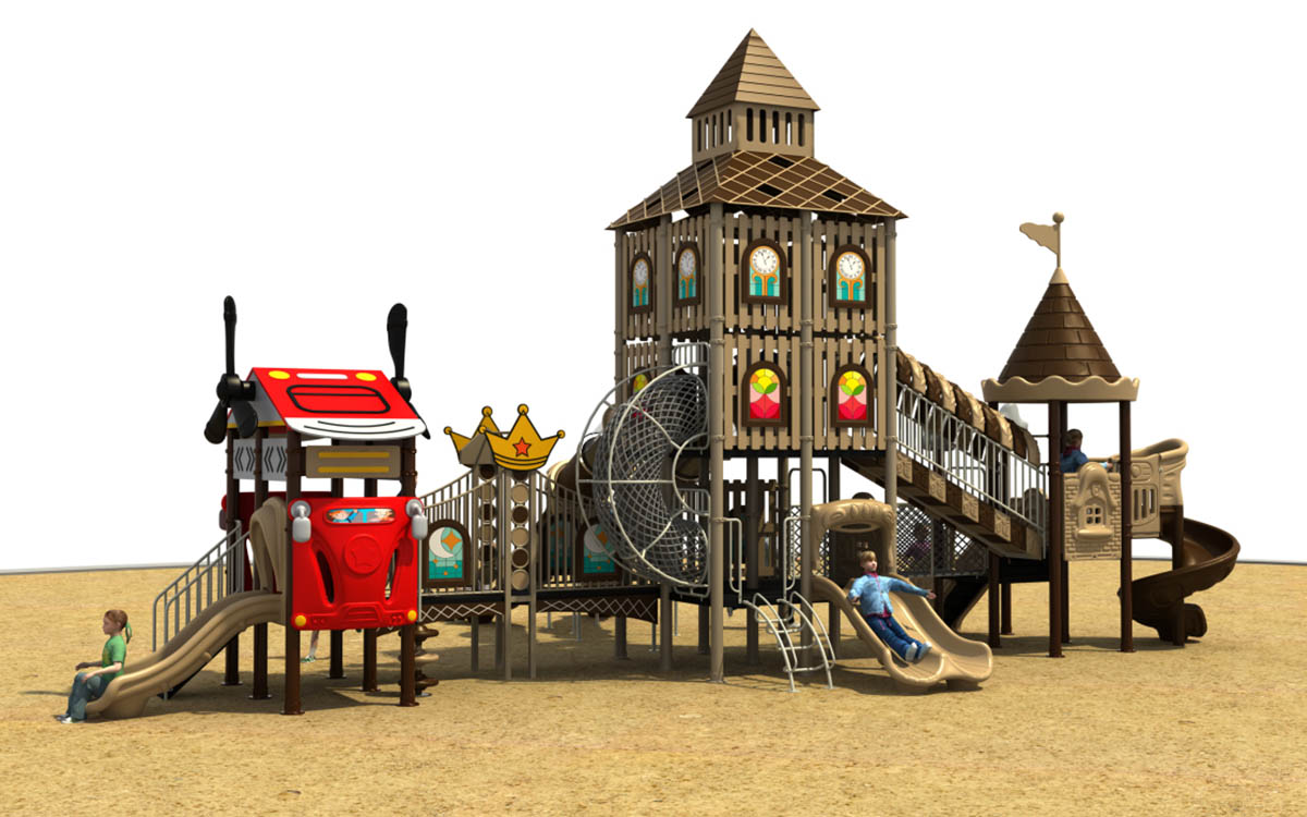 outdoor plastic playground set