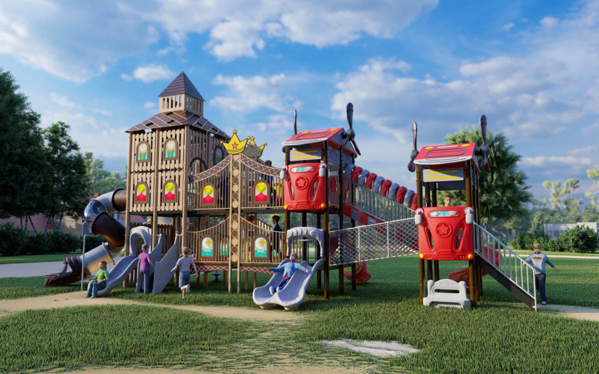 outdoor plastic playground