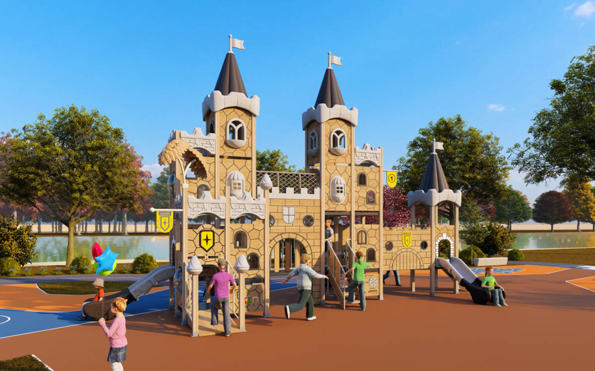 outdoor plastic playground set