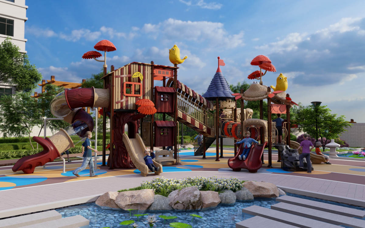 outdoor plastic playground