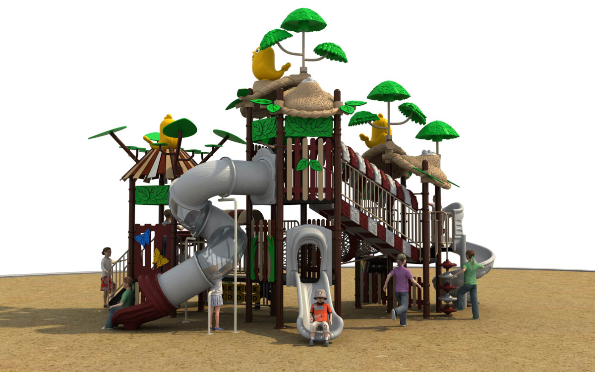 outdoor plastic playground set