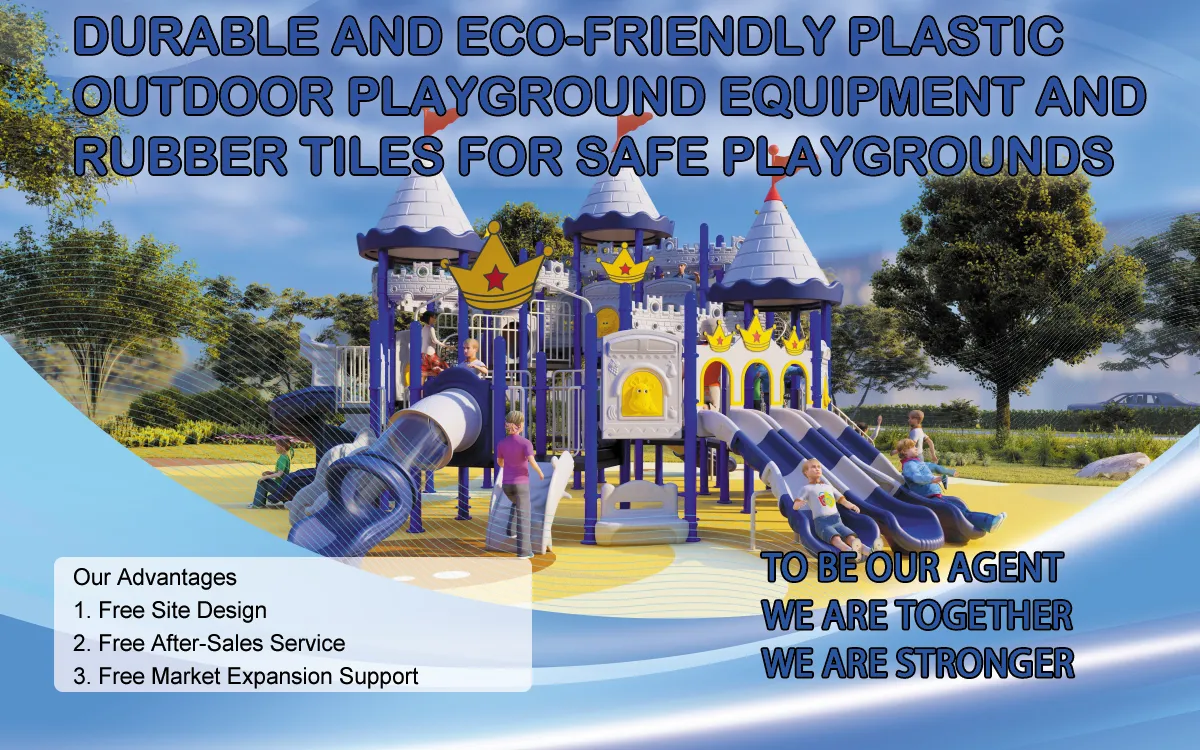Durable and Eco-Friendly Plastic Outdoor Playground Equipment and Rubber Tiles for Safe Playgrounds