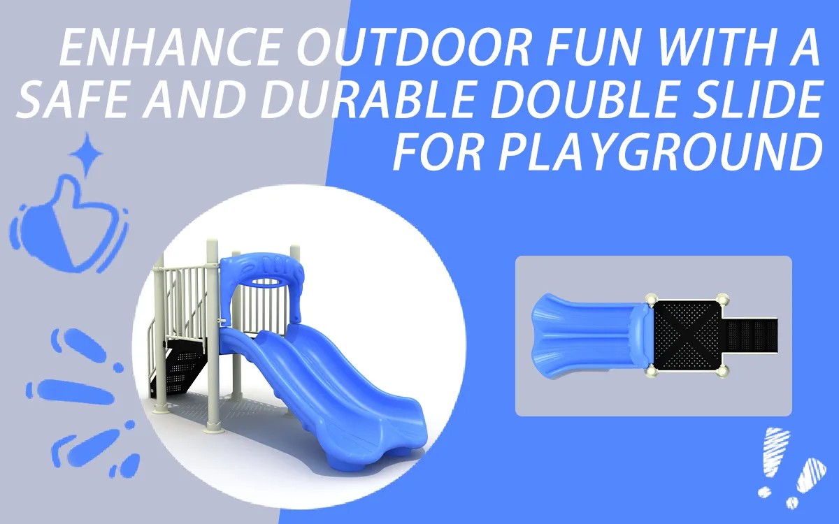 Enhance Outdoor Fun With A Safe And Durable Double Slide For Playground