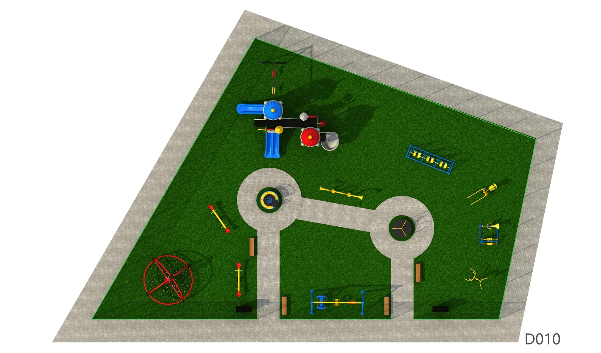 outdoor playground equipment installation