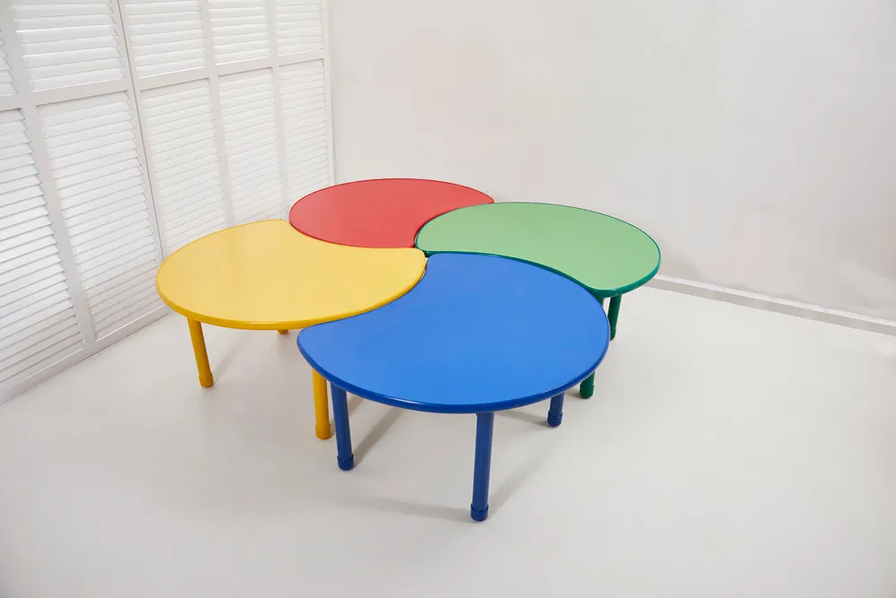 plastic chair and table