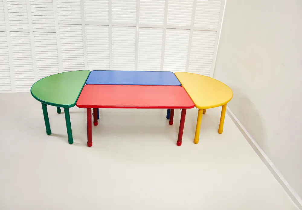 plastic chair and table