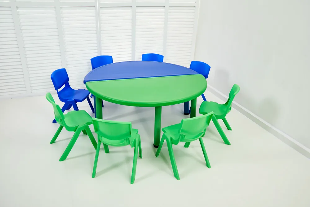 plastic table and chair set