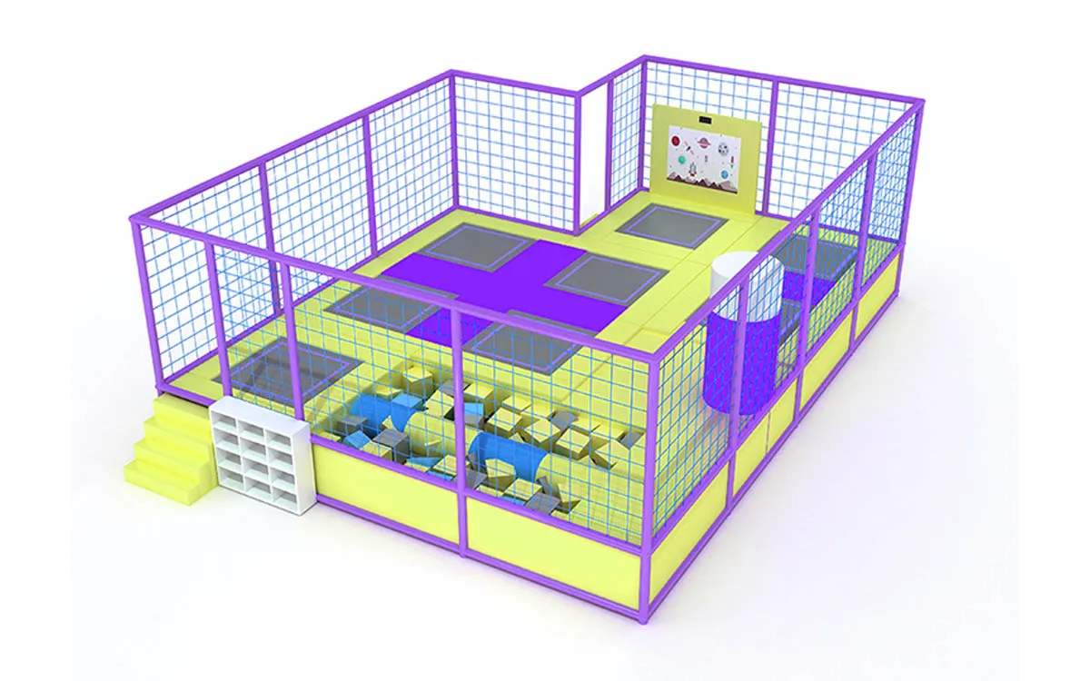 playground with trampoline