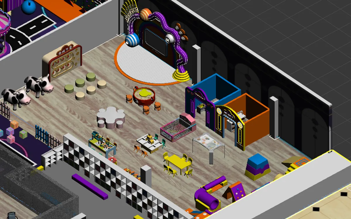 indoor playground and cafe