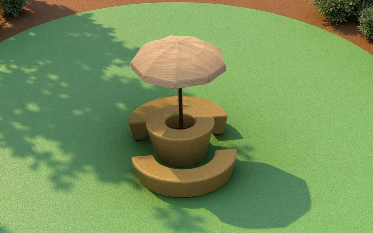garden table set with umbrella