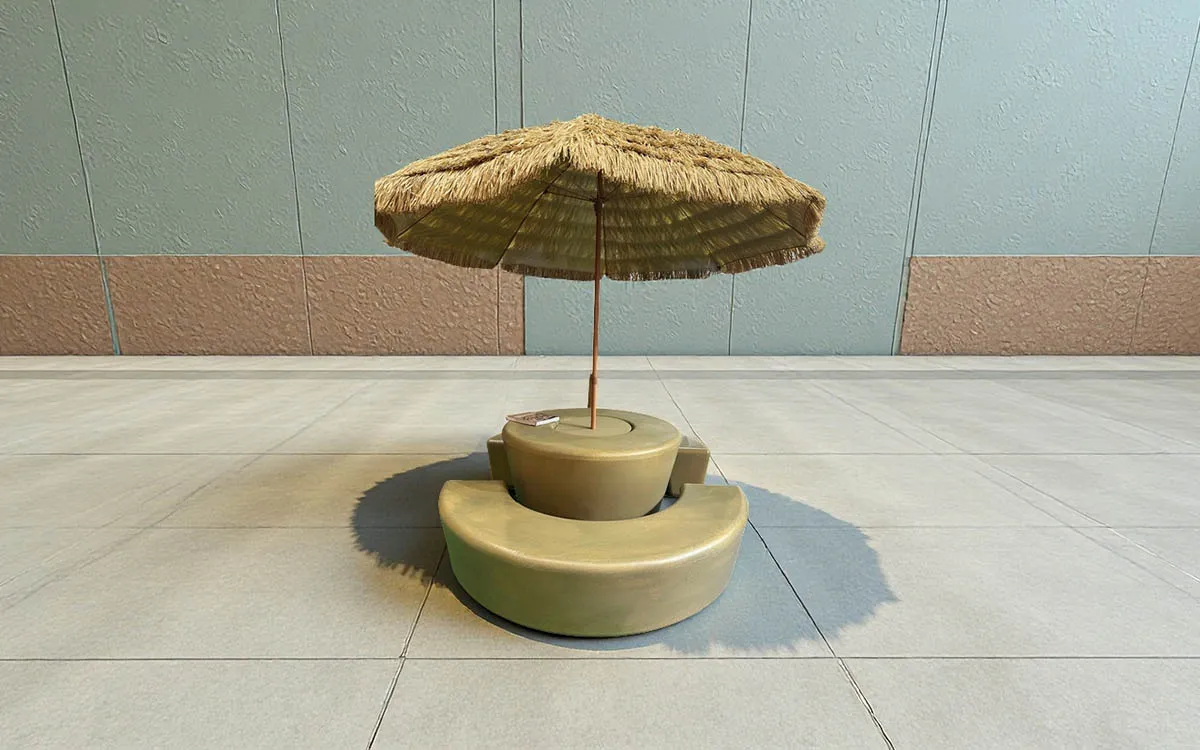 outdoor dining table set with umbrella