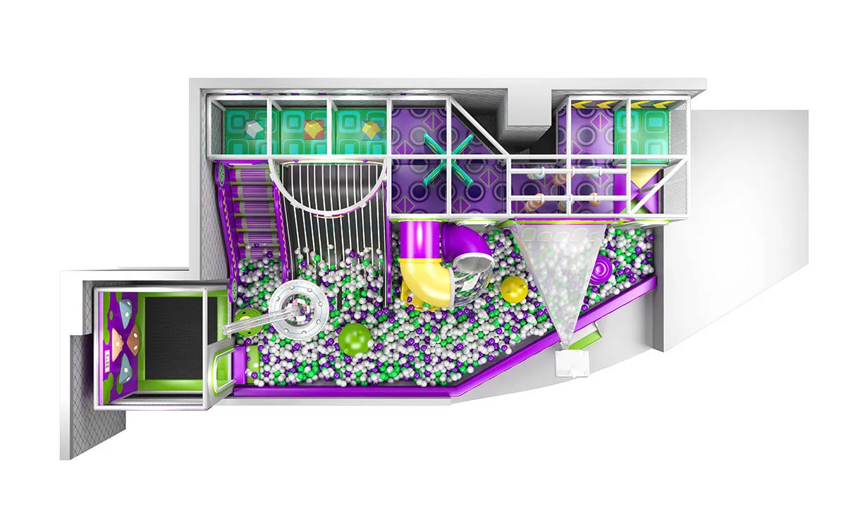 indoor playground with slide