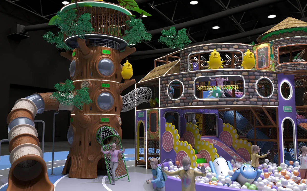 indoor playground with slide