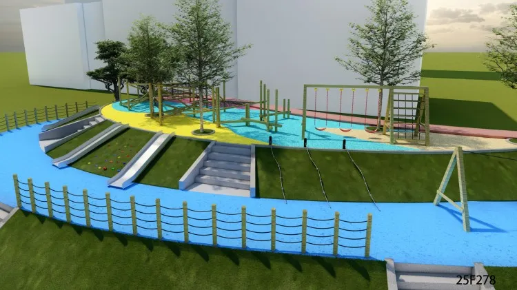 Mehr Spielmöglichkeiten im Freien mit intelligenten Geräten für Hinterhöfe und Aktivitäten 5 Spielplatz für Kleinkinder im Freien