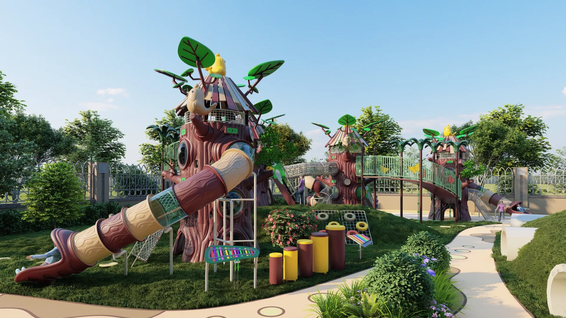 Wie innovative Kunststoffdesigns für Spielplätze im Freien Hinterhöfe und Kindertagesstätten verändern 4 Spielplatzgeräte für Kinder im Freien