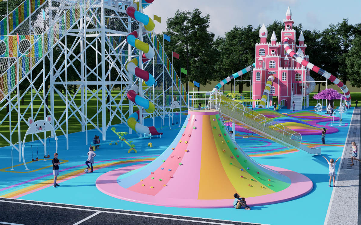 Aportación de valor mediante parques infantiles comerciales personalizados y un servicio completo de asistencia 3 playground games atención al cliente