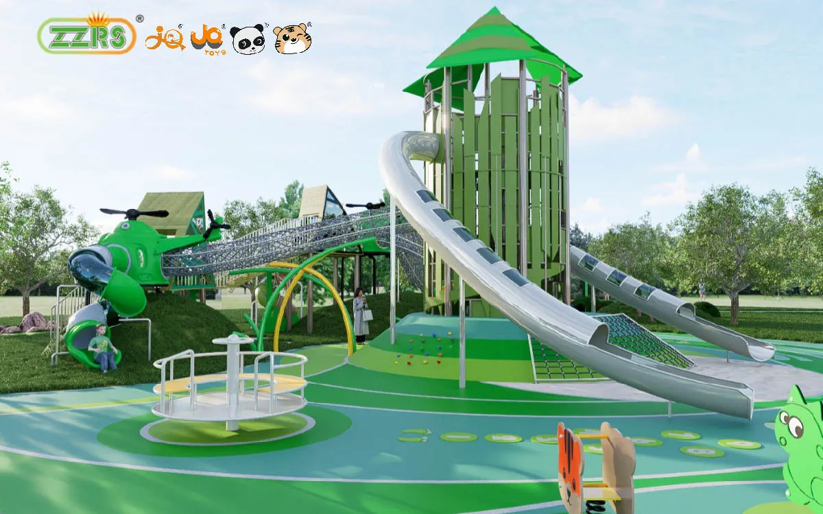 Diseños innovadores y excelencia en la fabricación de parques infantiles personalizados 4 parque infantil a medida