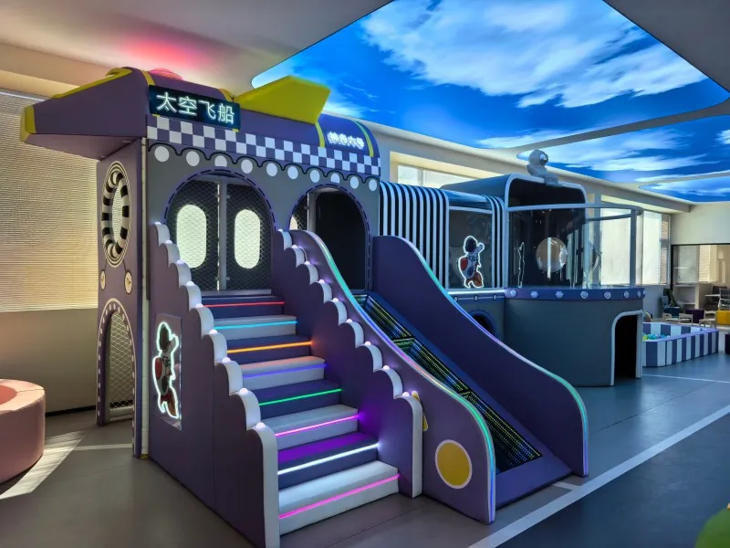 Seleção de fabricantes de sistemas de parques infantis interiores 7 centro comercial com parque infantil coberto