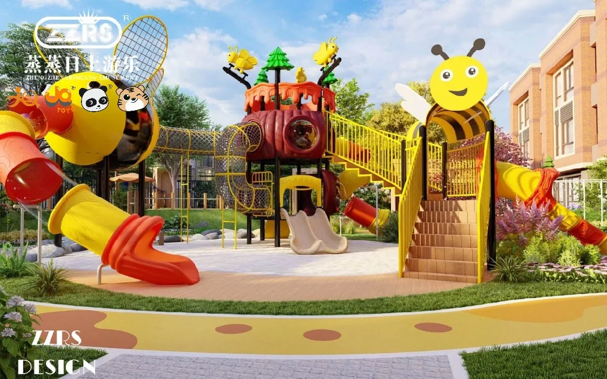 Serviço completo de apoio para os seus jogos de jardim personalizados 3 parques infantis personalizados para o quintal