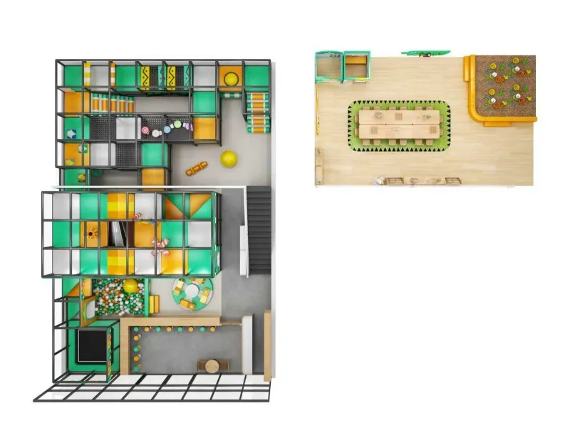 Diseños creativos para toboganes Proyectos de parques infantiles de interior 3 tobogán parque infantil cubierto