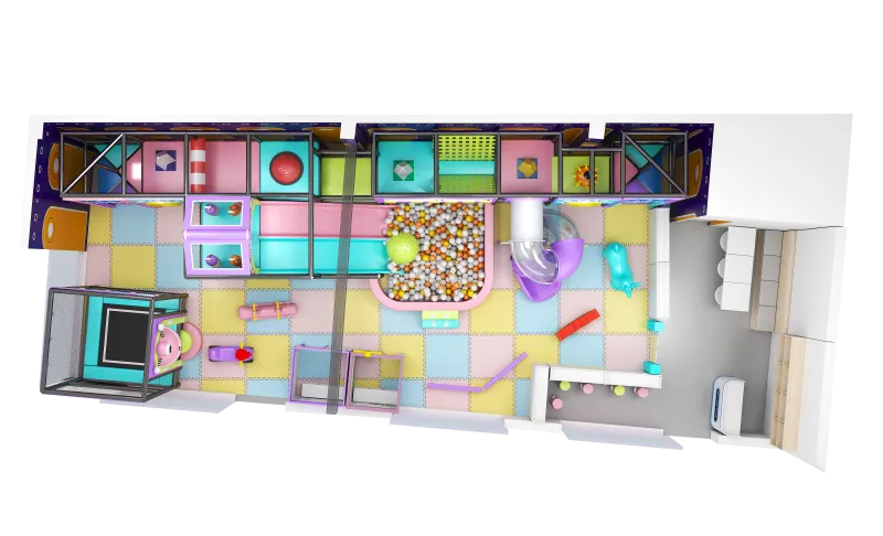 Diseños creativos para toboganes Proyectos de parques infantiles de interior 4 tobogán parque infantil cubierto