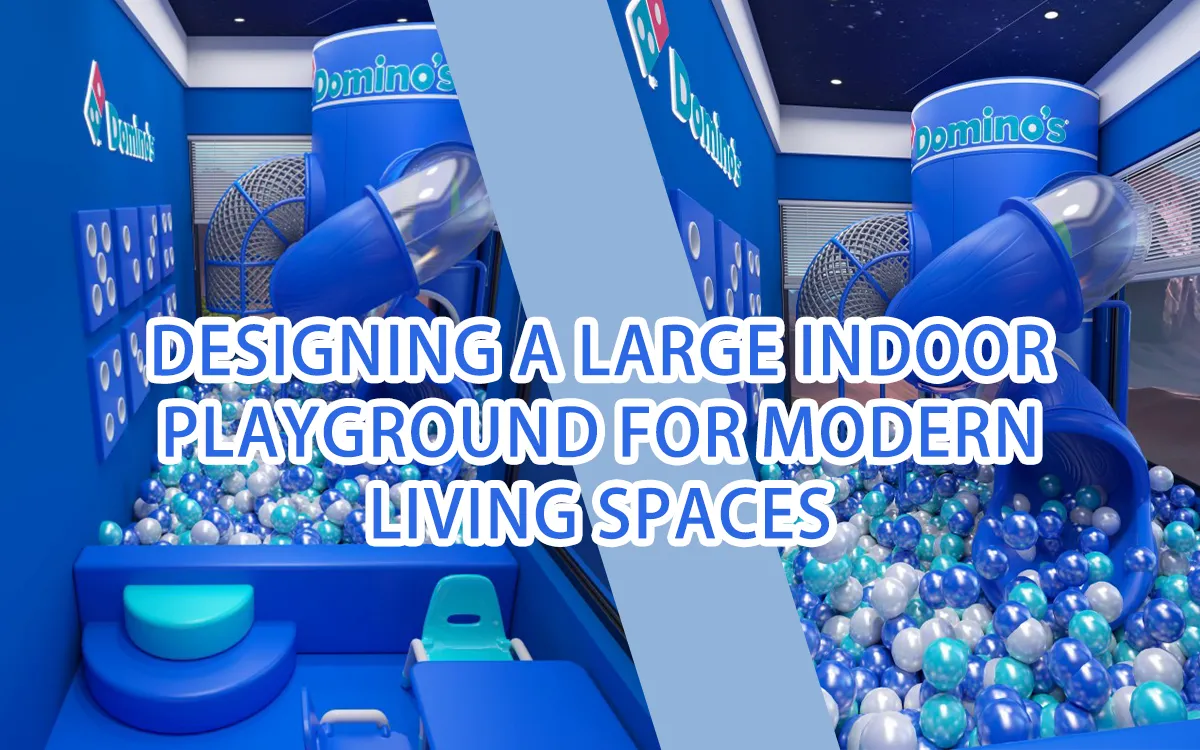 Conceção de um grande parque infantil interior para espaços de vida modernos 1 Conceção de um grande parque infantil interior para espaços de vida modernos