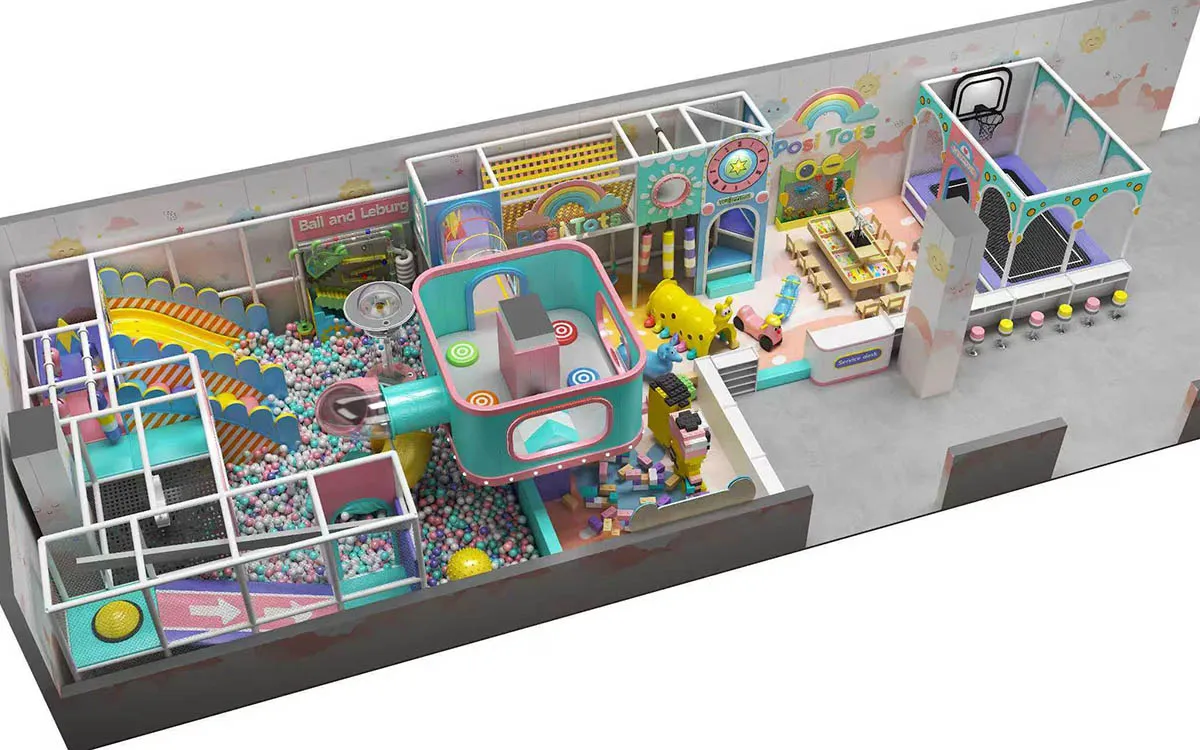 Crecimiento asequible con conceptos personalizados de parques infantiles de interior encantados 4 parque infantil cubierto encantado