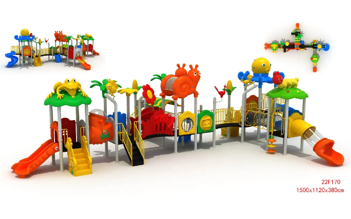 Jogo seguro e divertido com baloiços para parques infantis exteriores 5 equipamento de recreio exterior para crianças em idade pré-escolar