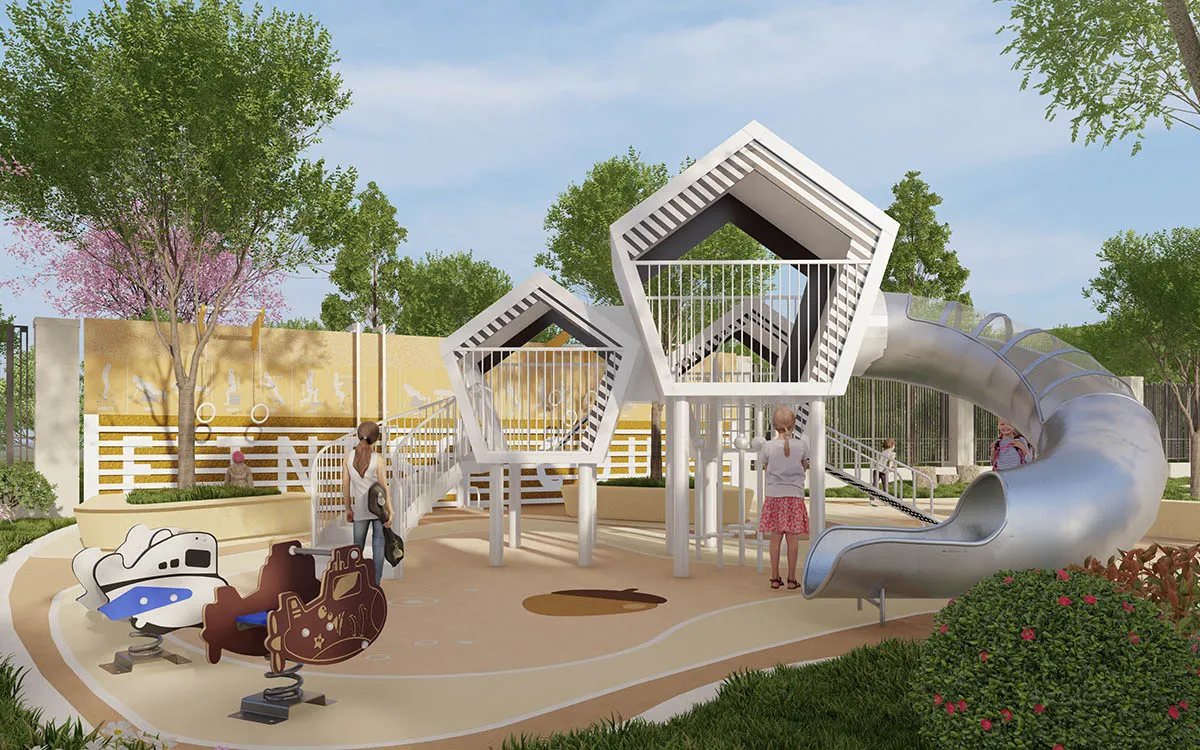 custom built playground