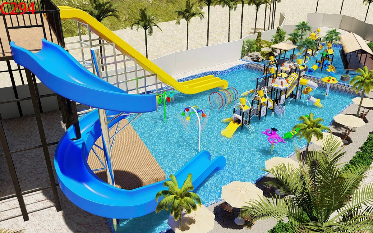 Soluciones de diseño personalizadas que transforman los espacios públicos en vibrantes zonas de juego con agua 4 parque infantil con agua