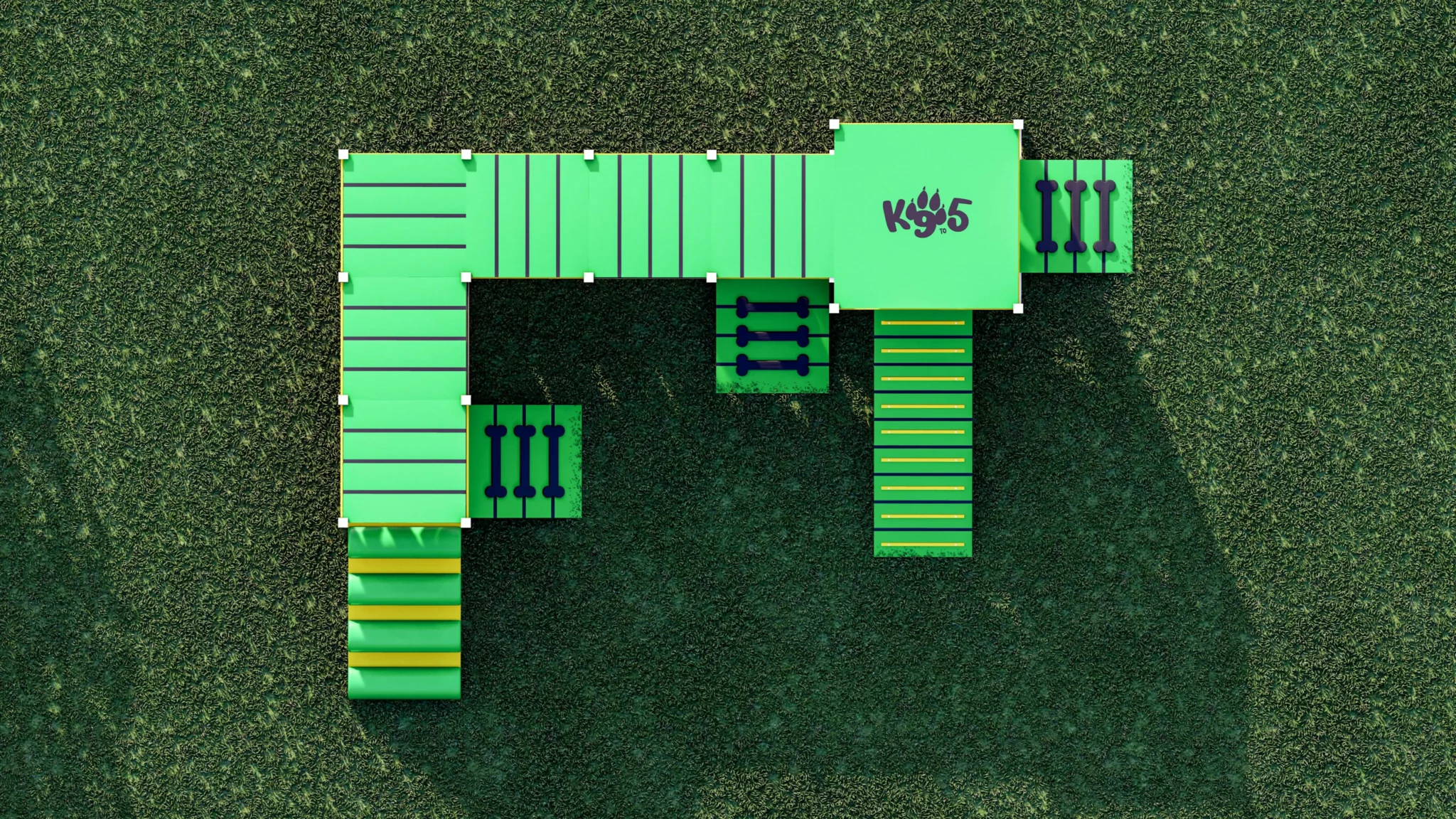 Transformación de espacios exteriores con juegos para perros personalizados Backyard Solutions 6 juegos para perros patio trasero