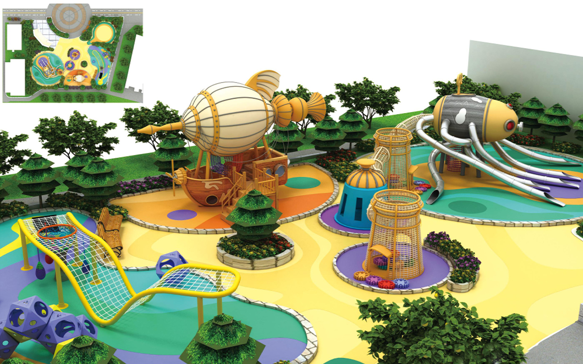 Building Unique Spaces With Professionally Designed Custom Playground Structures 3 custom kids playground