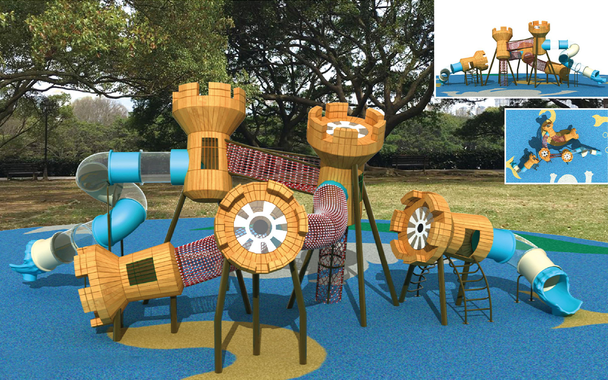 Enhancing Play Value Through Creative Custom Slide Playground Designs 6 custom playground structures