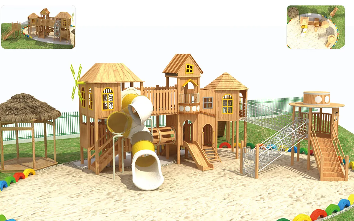 custom wooden playground
