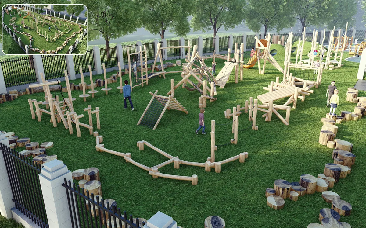 custom wooden playground