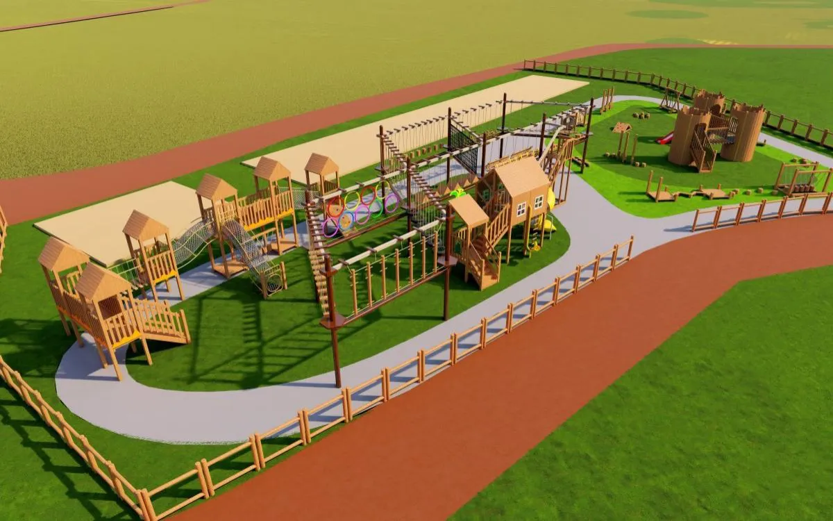 custom wooden playground