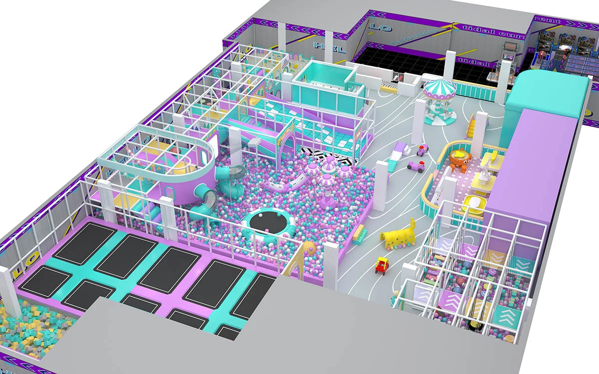 Soluções de parques infantis interiores para escolas, centros comerciais e centros de entretenimento familiar 3 parque infantil coberto