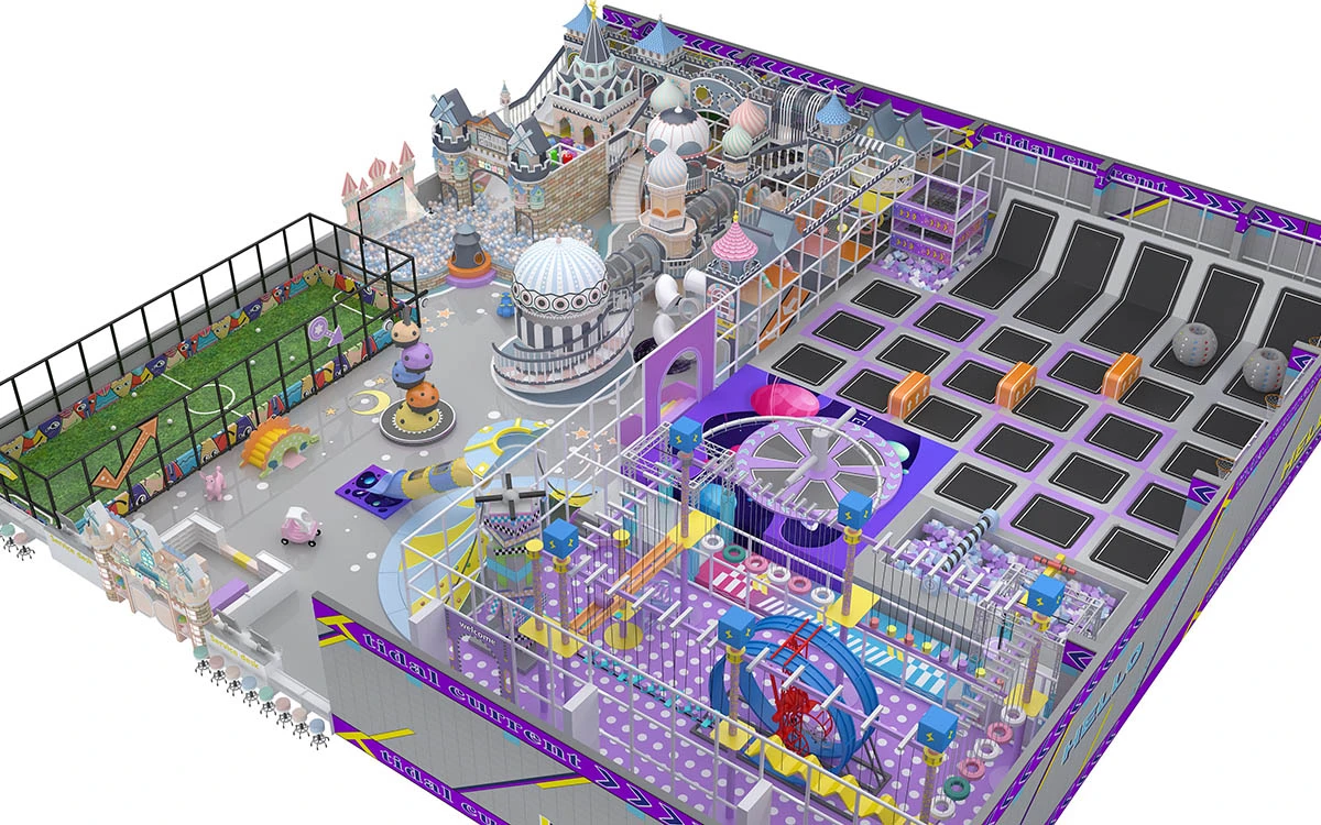 Soluções de parques infantis interiores para escolas, centros comerciais e centros de entretenimento familiar 4 parque infantil coberto