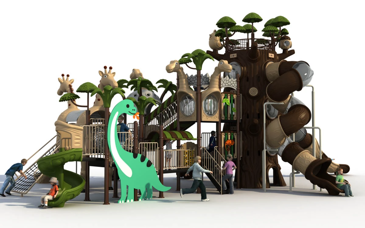 Vantagens da conceção e fabrico personalizados de conjuntos de parques infantis de plástico para quintal para diversas aplicações 6 parques infantis de plástico para o quintal