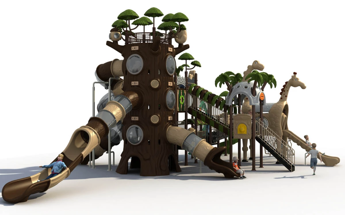 Vantagens da conceção e fabrico personalizados de conjuntos de parques infantis de plástico para quintal para diversas aplicações 7 parques infantis de plástico para o quintal