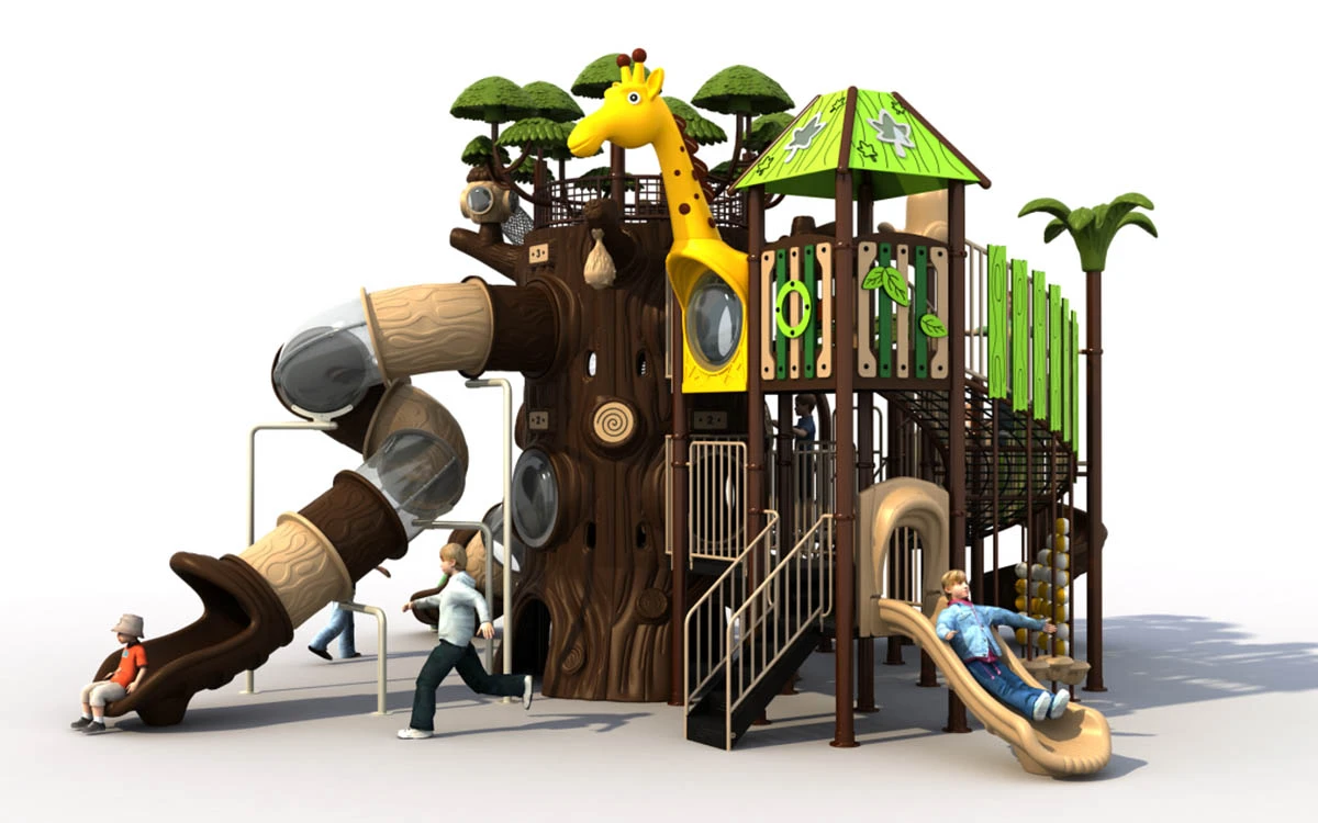 Vantagens da conceção e fabrico personalizados de conjuntos de parques infantis de plástico para quintal para diversas aplicações 2 parques infantis de plástico para o quintal