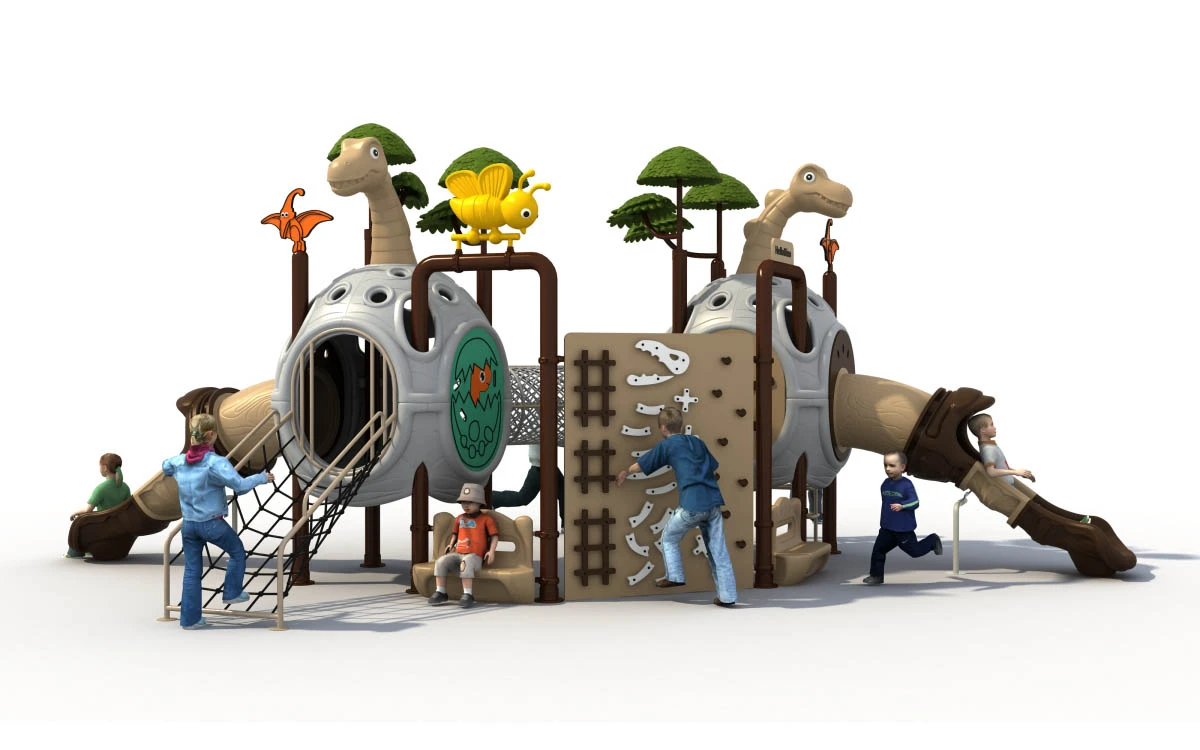 Conjunto de recreio exterior em plástico inovador e conjuntos de recreio em plástico para diversas aplicações 3 Plástico para parques infantis exteriores